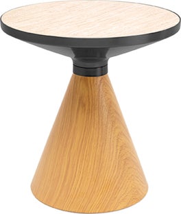Kavos staliukas Cono Oak Travertin Ø50cm – paveikslėlis-1.