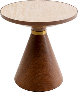 Soffbord Cono - Travertin, Ø50cm – bild-1.