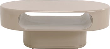 Mesa de centro Groove color topo, 160x100cm – Imagen-1.