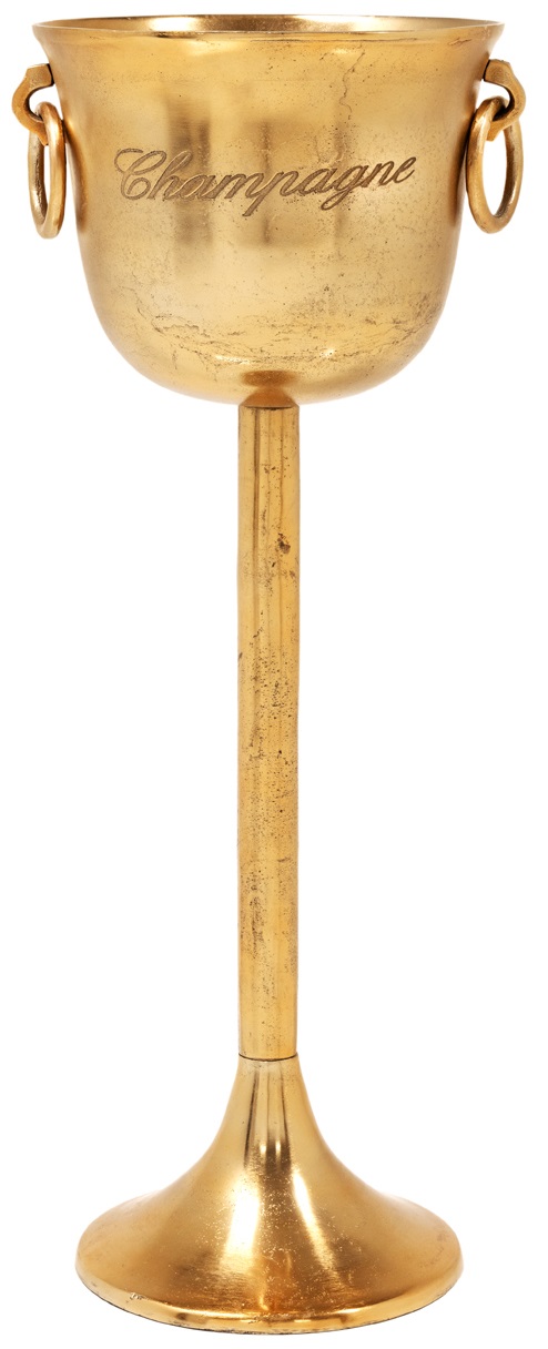 Kubełek do szampana metalowo-aluminiowy złoty stylowy do wina – grafika-1.