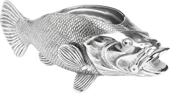 Cooler Pesce 64x18 cm srebrny – obraz-1