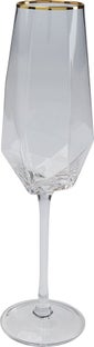 Coppa champagne Diamond Gold Rim – immagine-1.