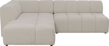 Sofá esquinero Belami crema izquierdo 265cm – Imagen-1.