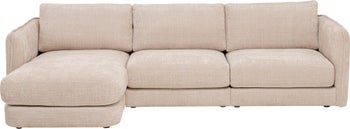 Sofa narożna Karma kremowa lewa – obraz-1