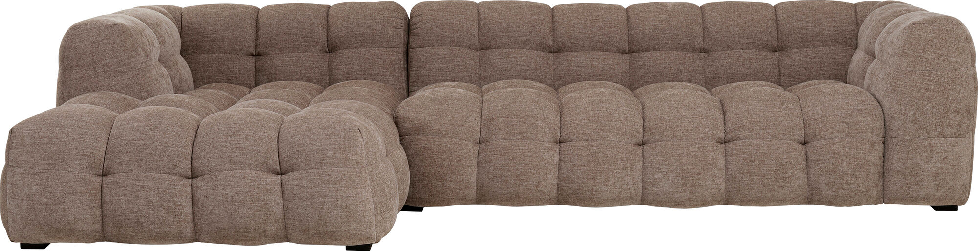 Sofá esquinero Salamanca marrón claro izquierdo 320cm – Imagen-1.