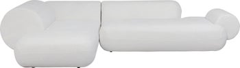 Hörnsoffa Soft Edge - Vit, Vänster – bild-1.