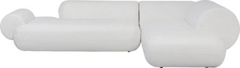 Hörnsoffa Soft Edge - Vit, Höger – bild-1.