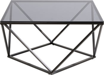 Sofabord Cristallo Graphite 80x80cm – bilde-1.