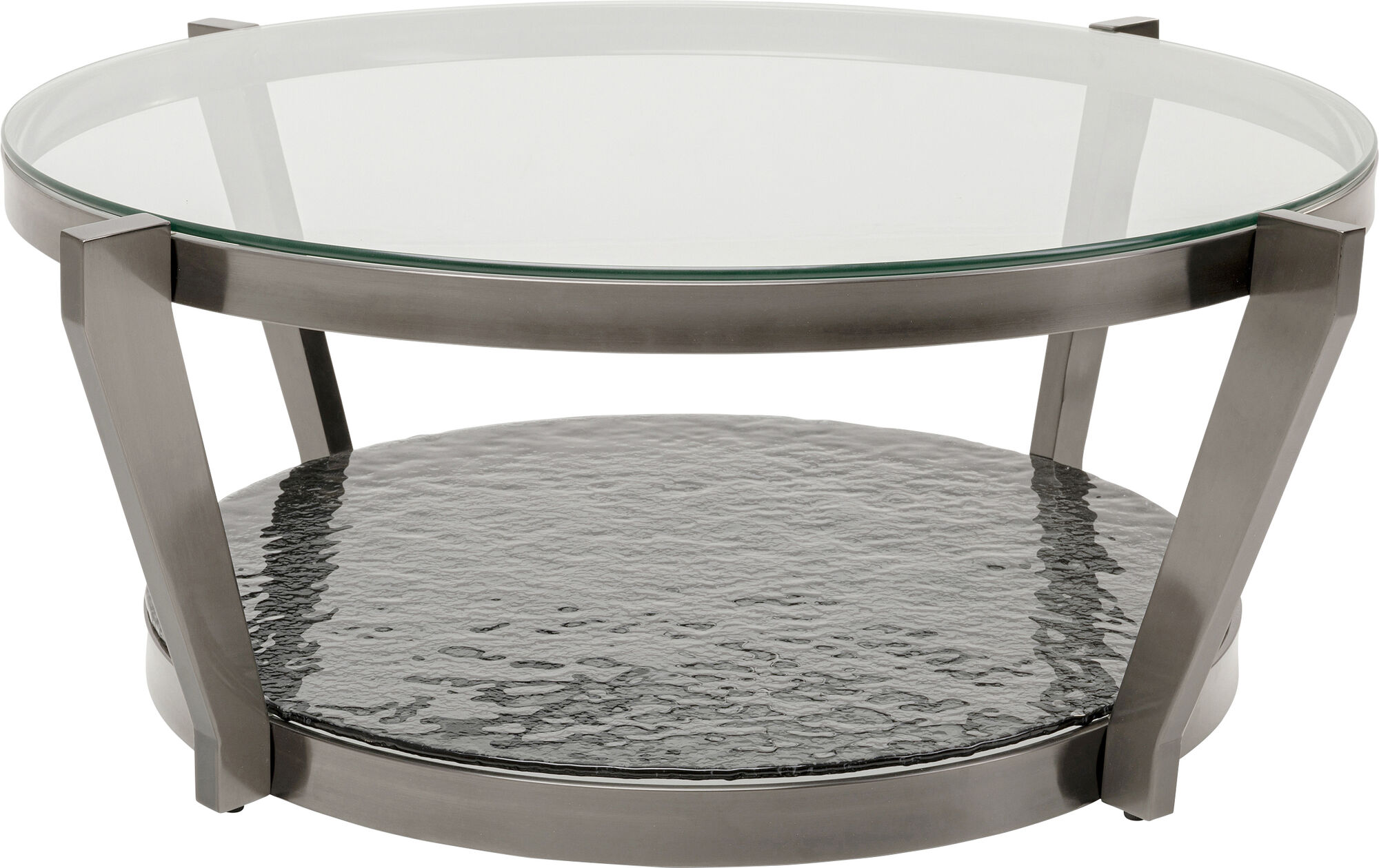 Masa de Cafea rotunda Ø90 cm Grafit Monocolo  – imagine-1.