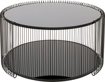 Soffbord Wire Double - Svart Ø80cm – bild-1.