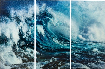 Slika na staklu Triptychon Wave (3/Set) – slika-1.