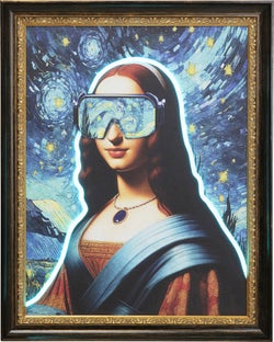 Cuadro enmarcado LED Art Lady 80x100cm – Imagen-1.