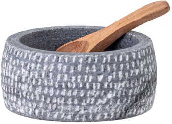 Cukiernica Helios Ø10x5 cm granit szara – obraz-1