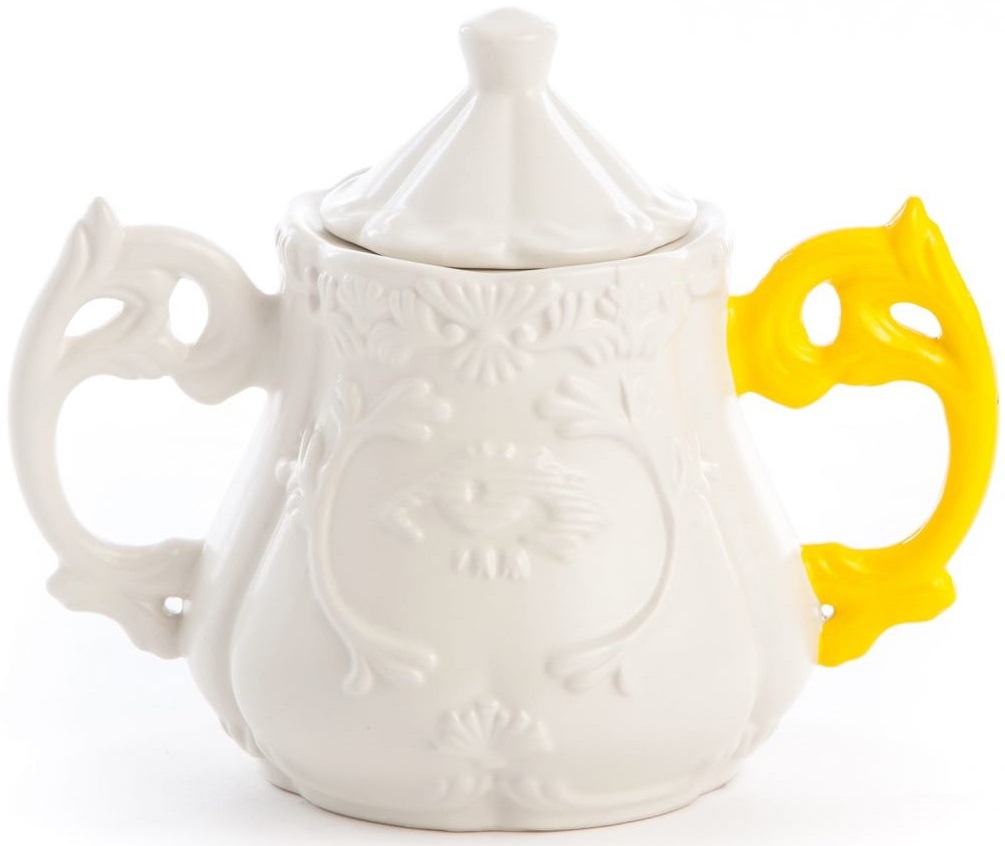 Cukiernica I-Sugar biało-żółta – obraz-1