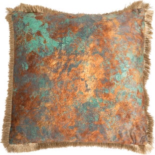 Prydnadskudde Antique Fringe, 55×55 cm – bild-1.