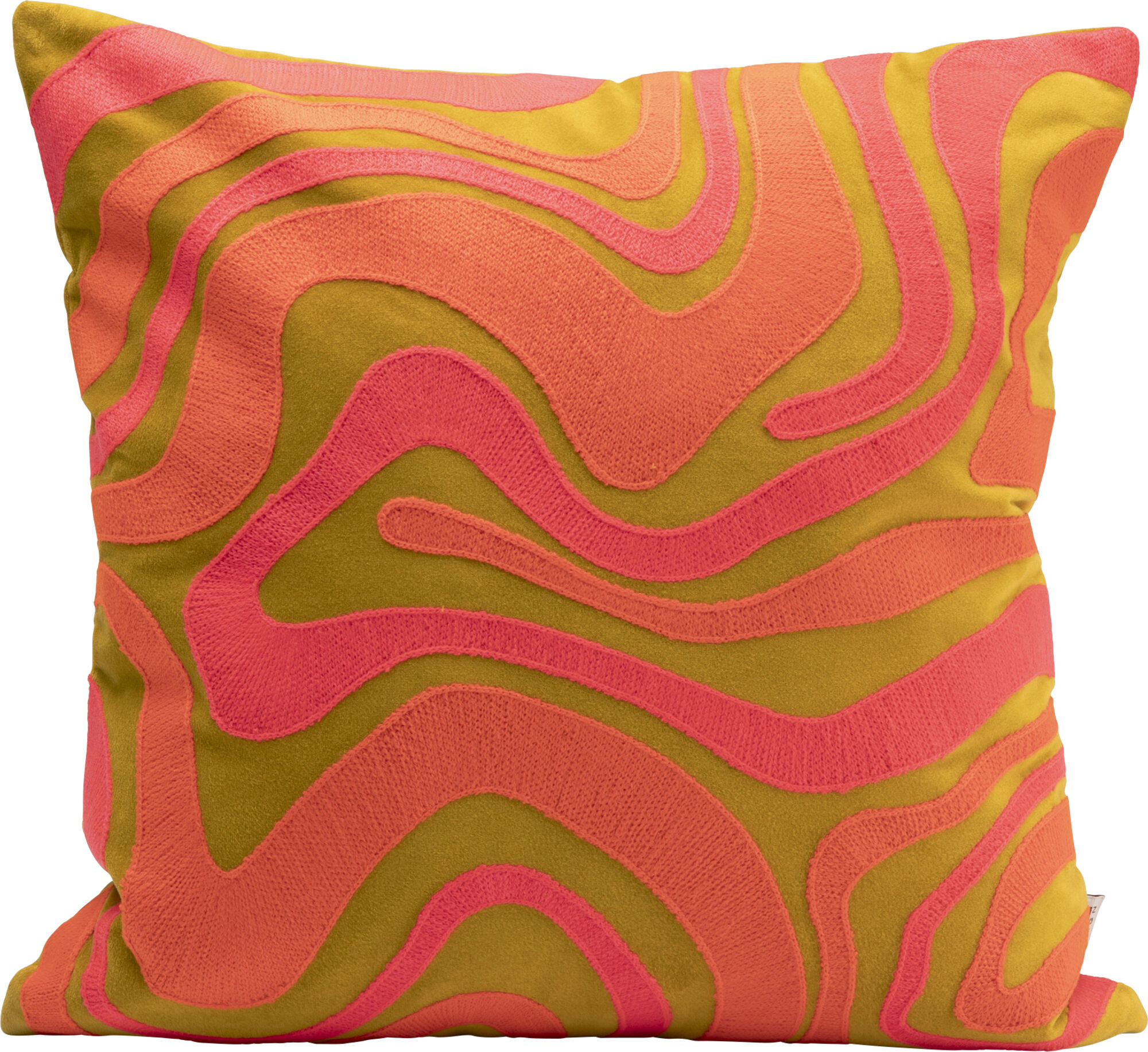 Poduszka dekoracyjna Electric Feeling Różowa 45x45cm – obraz-1