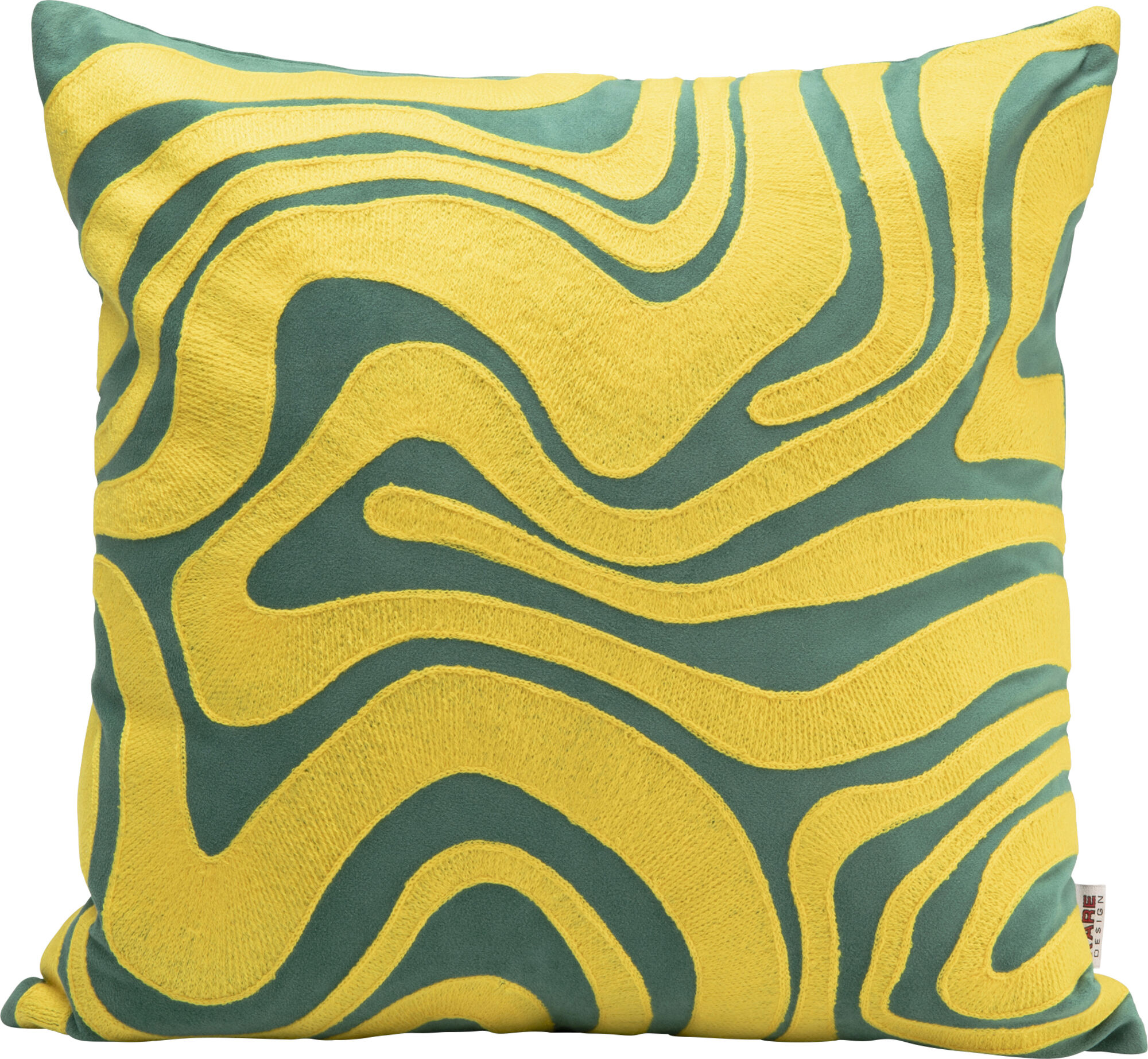 Poduszka dekoracyjna Electric Feeling Żółta 45x45cm – obraz-1