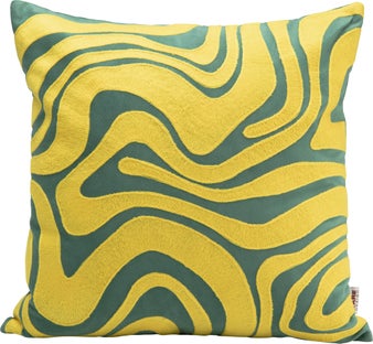 Poduszka dekoracyjna Electric Feeling Żółta 45x45cm – obraz-1