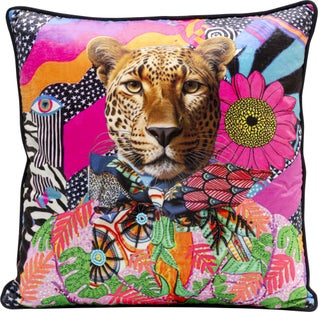 Poduszka dekoracyjna Fantasy Cheetah 45x45cm – obraz-1