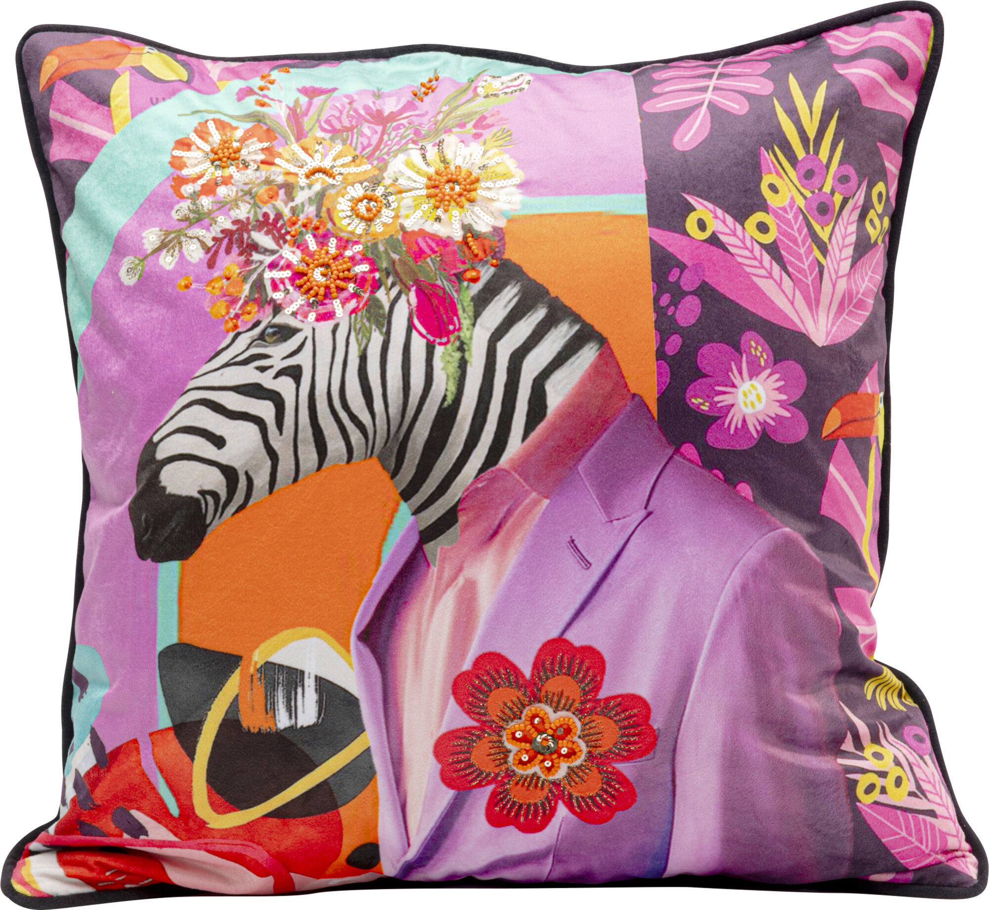 Pagalvėlė Fantasy Zebra 45x45cm – paveikslėlis-1.