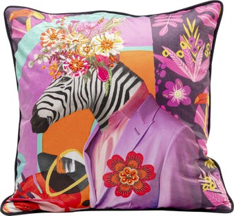 Poduszka dekoracyjna Fantasy Zebra 45x45cm – obraz-1