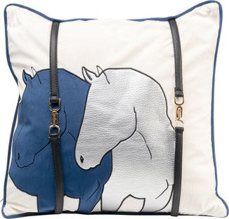 Pagalvėlė Horse Date Blue 45x45cm – paveikslėlis-1.