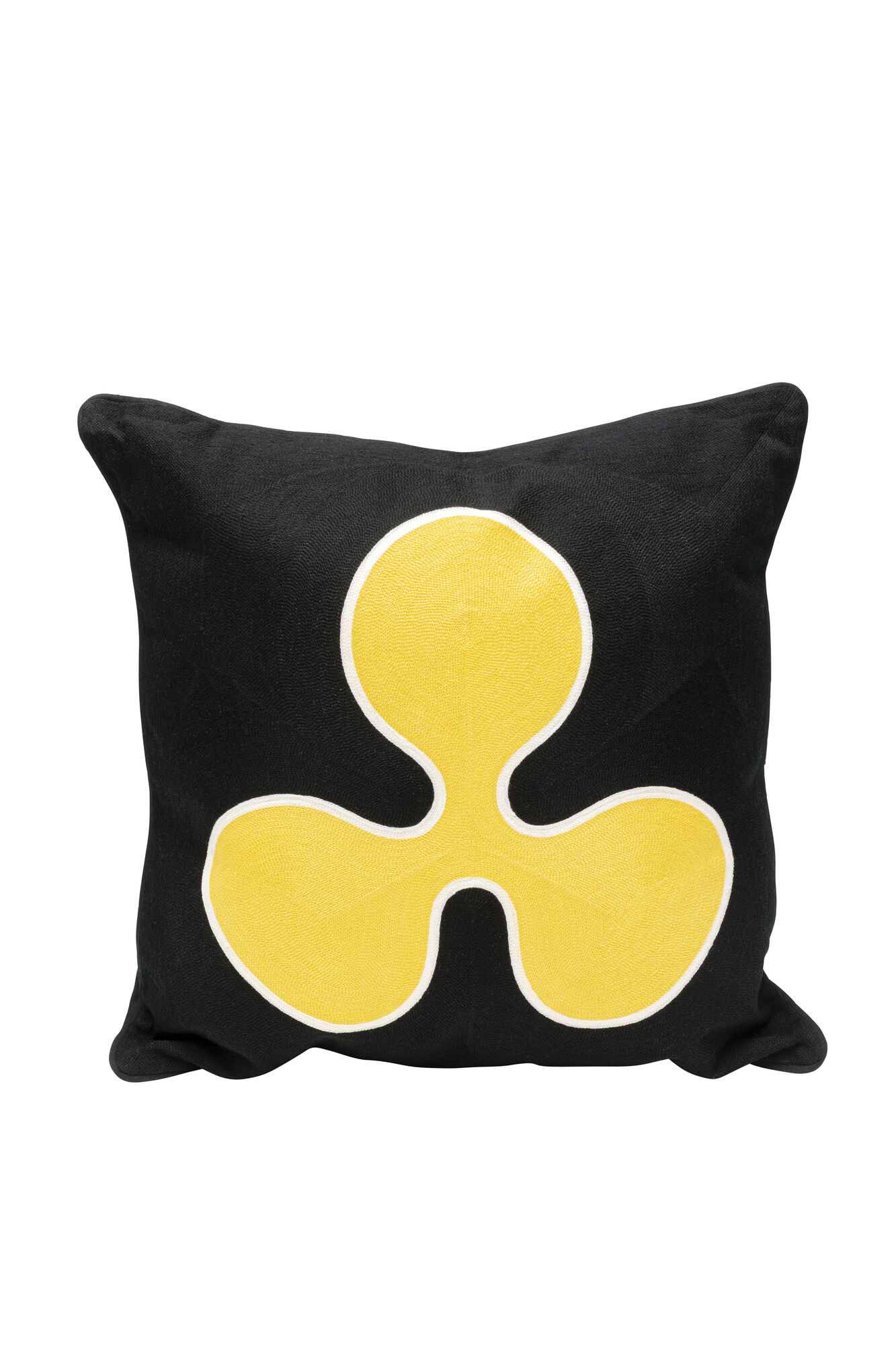 Poduszka dekoracyjna Icon Bloom żółta Ø50cm – obraz-1