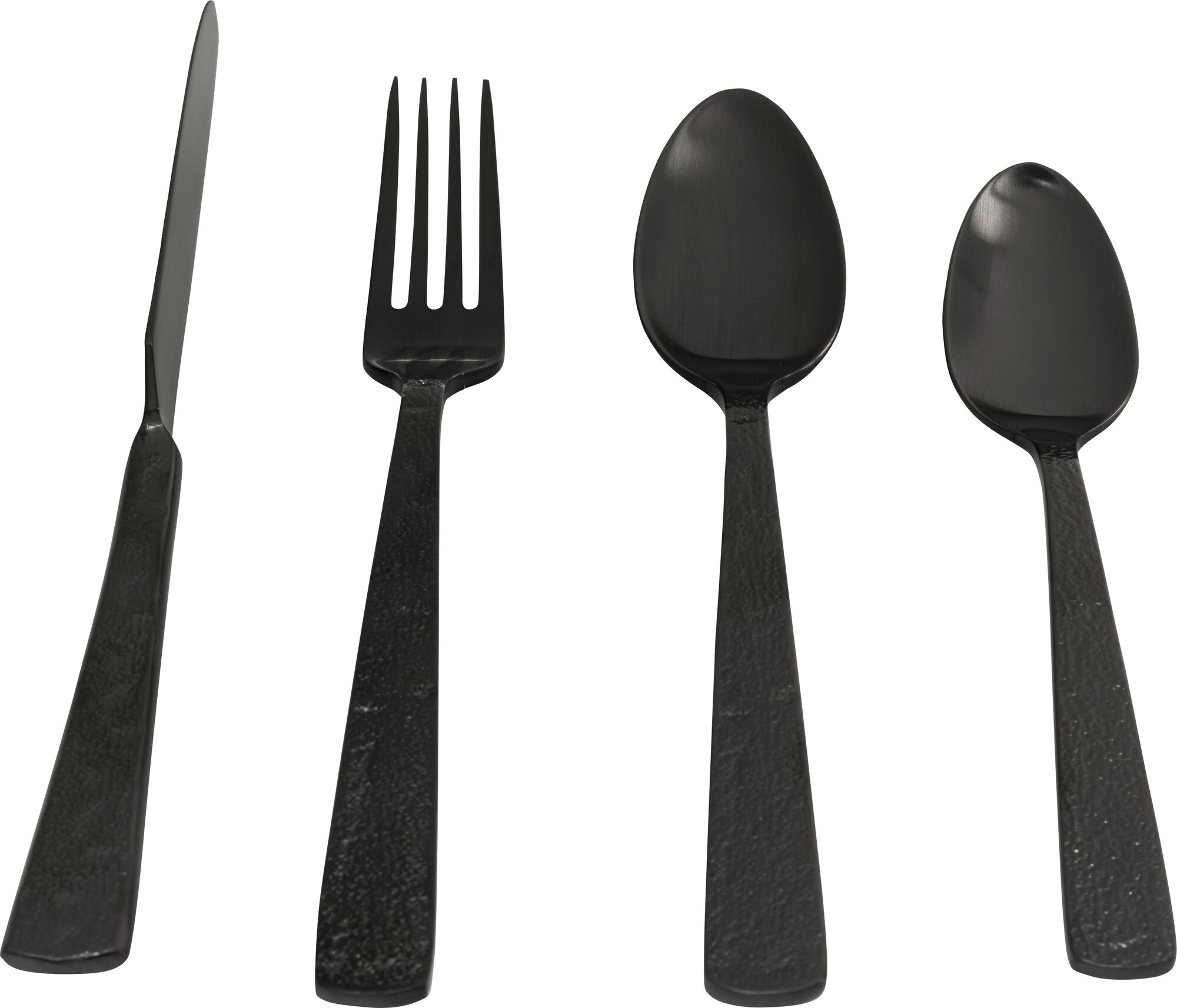 Cubiertos Alana Mate Gris (16/piezas) – Imagen-1.