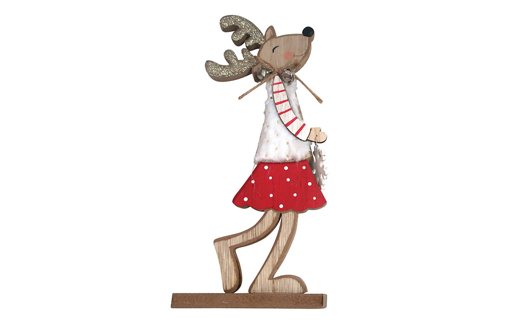 Дървена декорация елен надясно – изображение-1