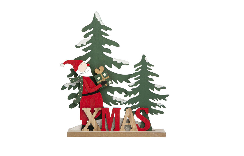 Дървена декорация XMAS – изображение-1