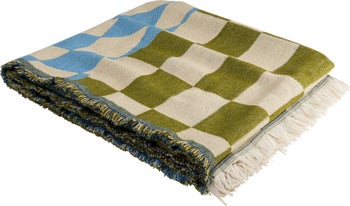 Patura Checker Albastru-Verde 170x130 cm – imagine-1.