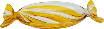 Misa dekoracyjna Candy żółta 35cm – obraz-1