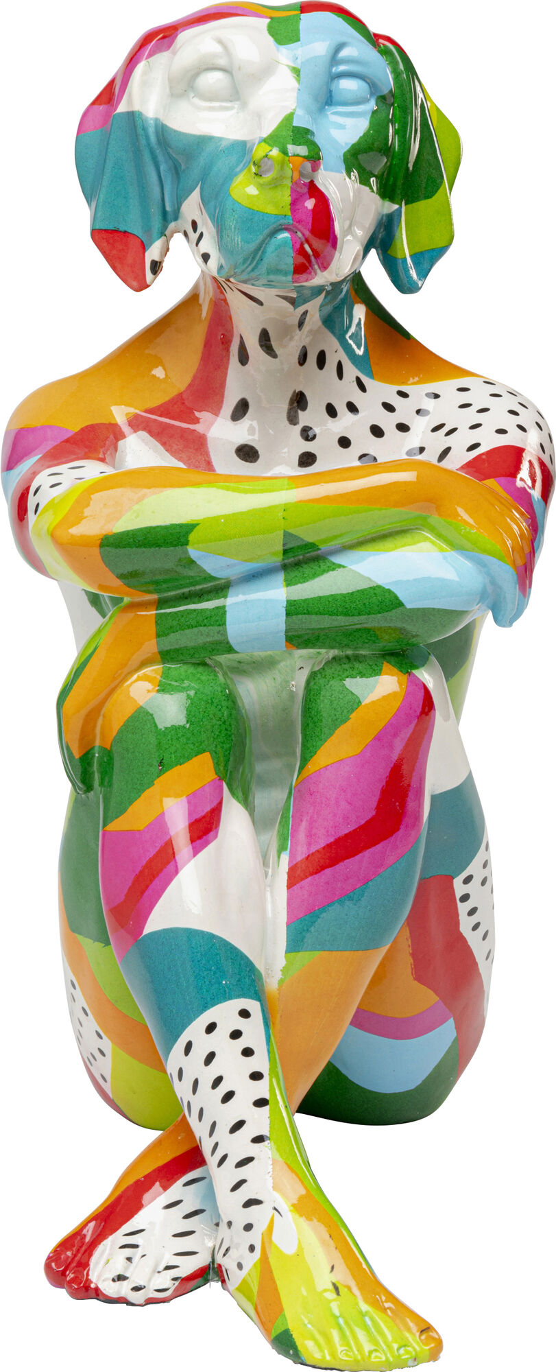 Figurka dekoracyjna Dog Gillie Abstract – obraz-1