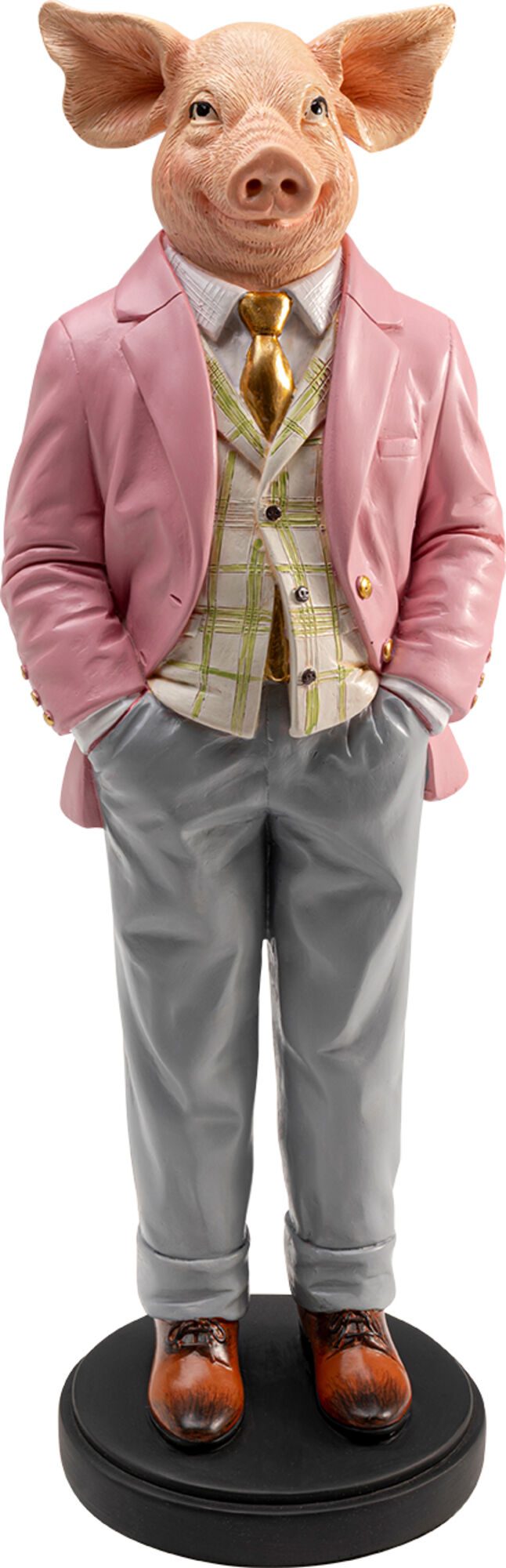 Figurka dekoracyjna Gentleman Pig 44cm – obraz-1