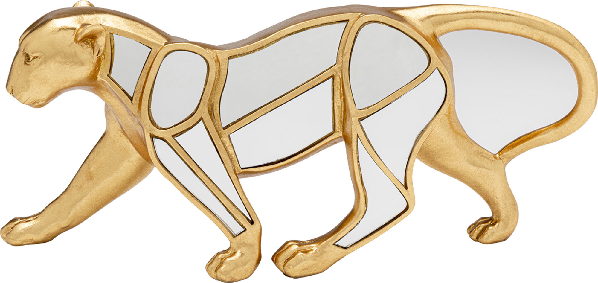 Figurka dekoracyjna Leopard Mirror 17cm – obraz-1