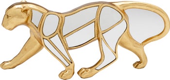 Figurka dekoracyjna Leopard Mirror 17cm – obraz-1
