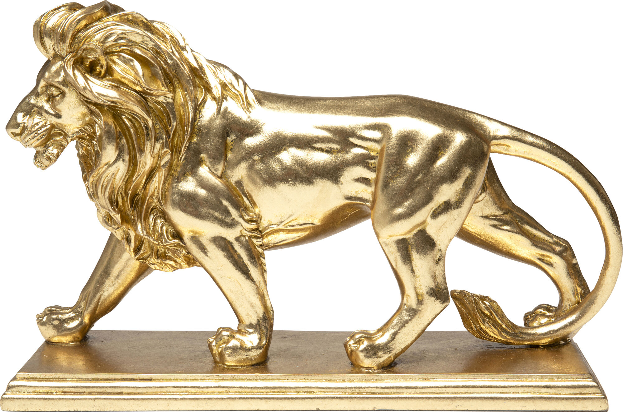 Figurka dekoracyjna Lion Gold 31cm – obraz-1