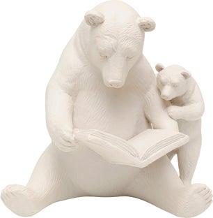Ukrasna figura Reading Bears Greige – slika-1.