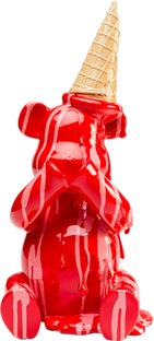 Ukrasna figura Sitting Gelato Bear Red 37cm – slika-1.