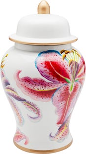 Caja Deco Lillies Rosa Ø26cm – Imagen-1.