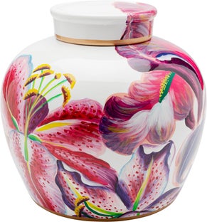 Caja Deco Lillies Rosa Ø27cm – Imagen-1.