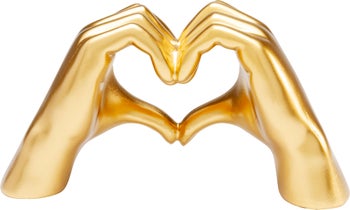 Skulptur Heart Hands - Guld, 25cm – bild-1.
