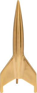 Objeto decorativo Cohete Start Dorado 35cm – Imagen-1.