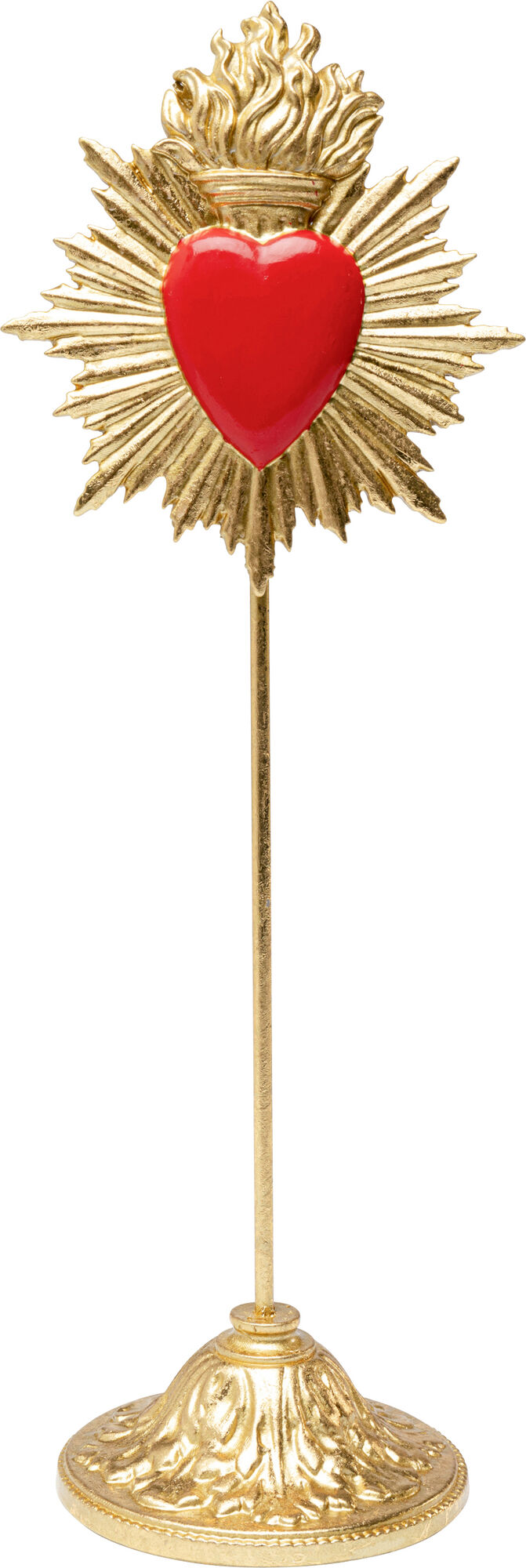 Dekoracja Flaming Heart 31cm – obraz-1