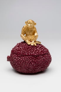 Dekor Skrin Monkey - Röd, 30cm – bild-1.