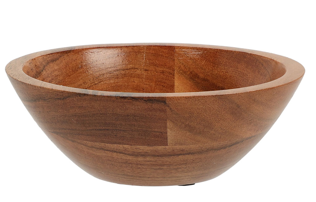 Деко дървена купа 18х5 см – изображение-1