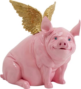 Dekorfigur Flying Pig Rosa 79cm – bilde-1.