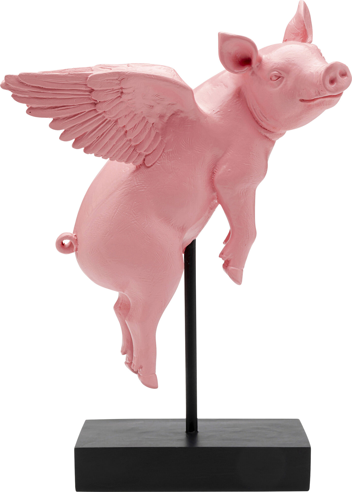 Figurka dekoracyjna Flying Pig Rose 29cm – obraz-1