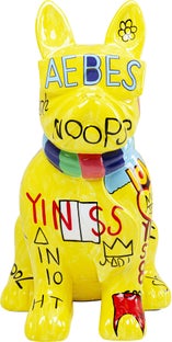 Dekorfigur Graffiti Dog Gul 122cm – bilde-1.