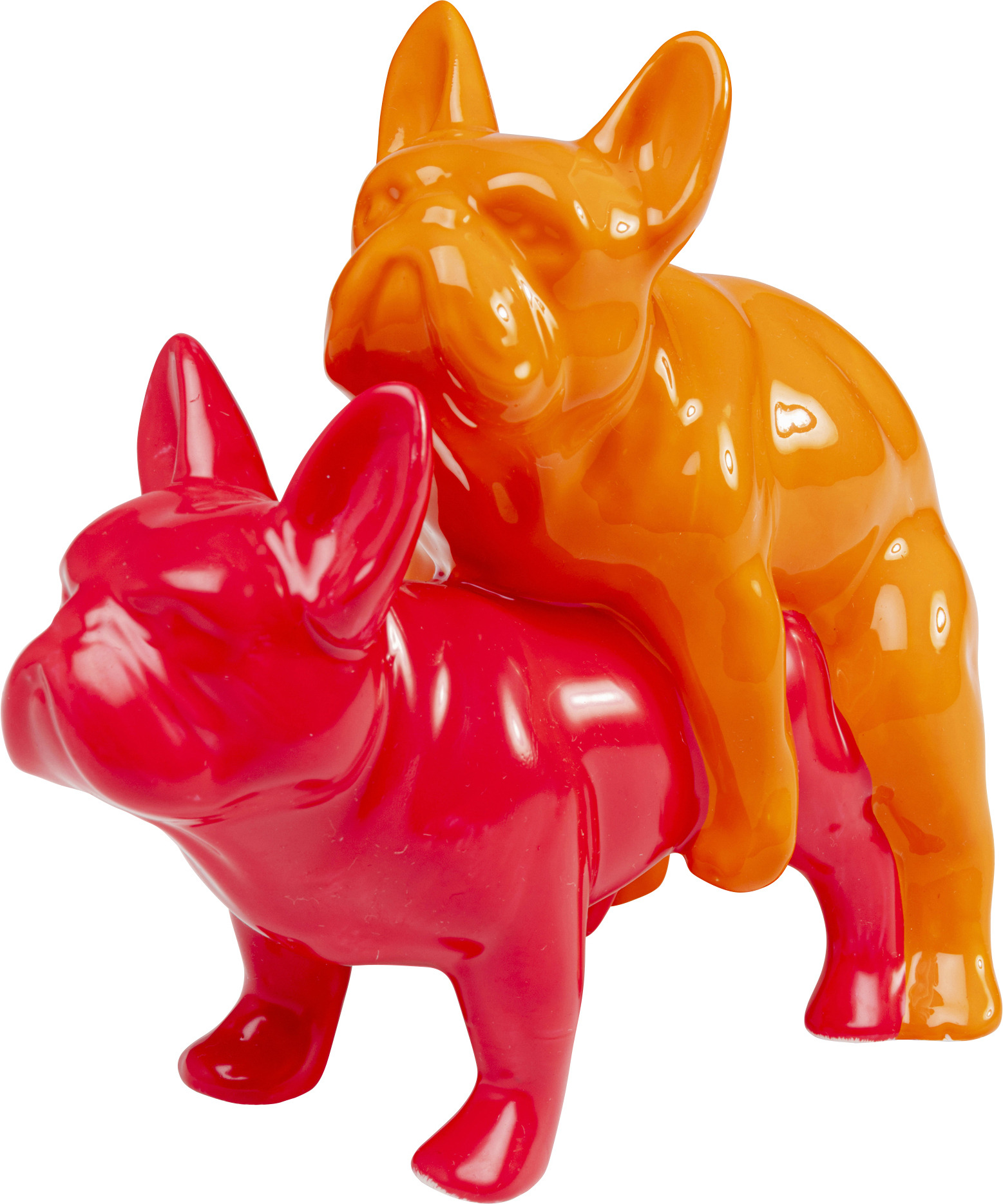 produkt: Dekorfigur Love Dogs - Hundar Rosa/Orange.